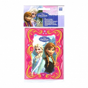 Приглашения в конвертах Холодное сердце, 6 штук (Procos, tp82504)